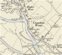 Countess Wear bridge Map