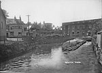 Exwick leat in the village Exwick leat in the village