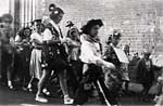 Children parade down Exwick Hill - 1950s Children parade down Exwick Hill - 1950s