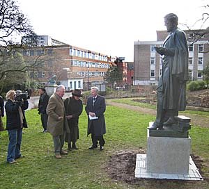 Lord Courtenay statue in Northernhay Park Lord Courtenay statue in Northernhay Park