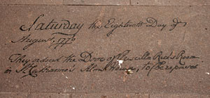 Marking Time paving stone Marking Time paving stone