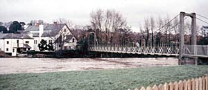 Trews Weir suspension bridge Trews Weir suspension bridge
