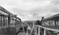The 6:15pm train on the last day through Alphington Halt The 6:15pm train on the last day through Alphington Halt