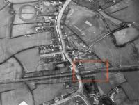 Aerial photo showing the halt Aerial photo showing the halt