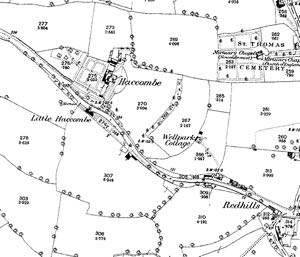 Map showing Haccombe House in Redhills Map showing Haccombe House in Redhills