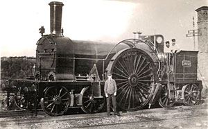 GWR engine at St David's GWR engine at St David's