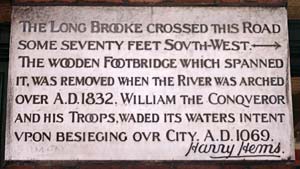 Plaque to William I Plaque to William I