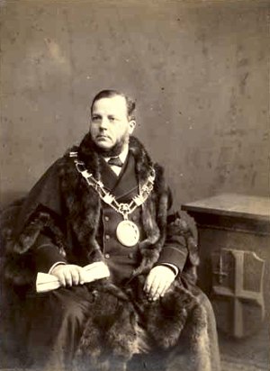 St Michaels Church, Alphington - the tower Thomas Andrew - Mayor 1881.