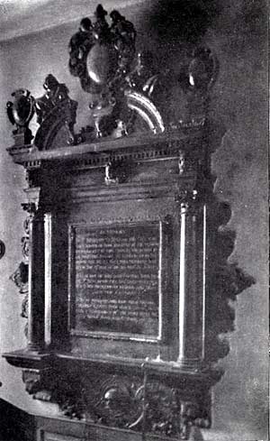 Monument to Sir Benjamin Oliver in St John's Monument to Sir Benjamin Oliver in St John's