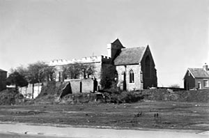 Bomb damaged St Sidwells Church Bomb damaged St Sidwells Church