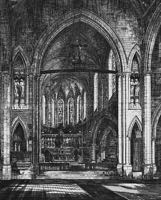 An architectural drawing of the interior