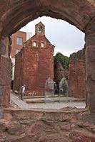The chapel amongst the ruins of the almshouses
