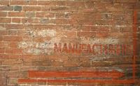The modern Gaumont Mecca Bingo A painted sign on the wall at Friernhay Street