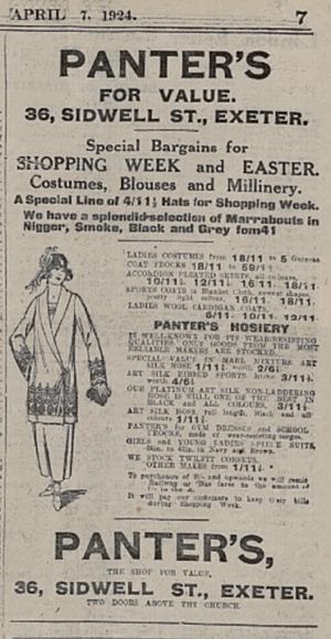 An advert from 1924. An advert from 1924.