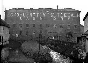 The fire damaged County Steam Laundry 1941 The fire damaged County Steam Laundry 1941