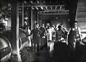 The fire damaged County Steam Laundry 1941 The fire damaged County Steam Laundry 1941