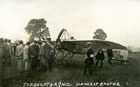 An air race aeroplane An air race aeroplane