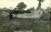 Valentine preparing for take off Valentine preparing for take off