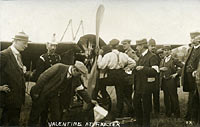 Valentine by his aeroplane Valentine by his aeroplane