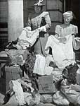 The Mayoress supervising replacement clothing The Mayoress supervising replacement clothing
