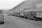 Bakery vehicles park as bakery is flooded Bakery vehicles park as bakery is flooded