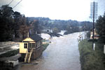 Flooding on the Quay The line at Cowley Bridge floods