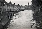 Exwick Road is like a canal Exwick Road is like a canal