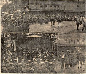 Captured German guns.