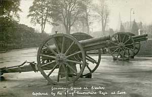 The German guns The German guns