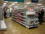 Shelves are emptying Shelves are emptying