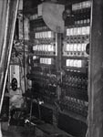 Damage at Eastgate The theatre's lighting switchboard
