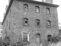 The four Exminster Lime Kilns all circa 1930. A view of the one remaining wing of the St Thomas Debtors Prison