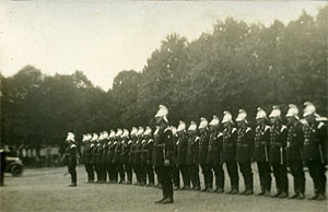 Firemen on parade in Belmont Park Firemen on parade in Belmont Park