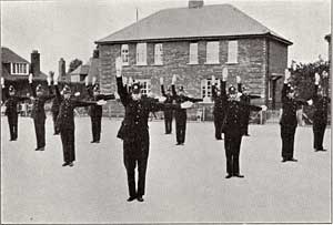Practising point duty Practising point duty