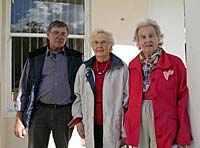 Western Times and Ross & Co Left to right Richard Holladay, Mrs June Buchanan, and from Vancouver Canada, Susan Dirassar