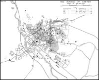 Topsham from the south Bomb hits May 1942
