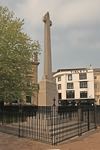 Preserved palings are excavated. Devon War Memorial