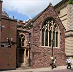 The square in front of the Higher Market St Petrock's Church