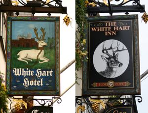 The White Hart Hotel White Hart signs