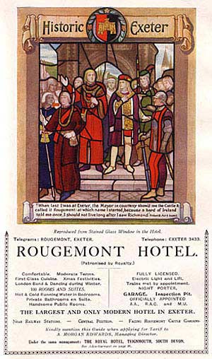 Rougemont Hotel advert Rougemont Hotel advert