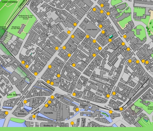 West Quarter Pubs Map West Quarter Pubs Map