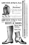 Advert for boots and shoes Advert for boots and shoes