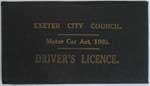Driving Licence cover 1930 Driving Licence cover 1930