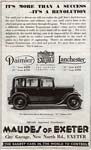 Advert for Maudes Garage 1933 Advert for Maudes Garage 1933