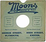 Moons 10 inch record sleeve Moons 10 inch record sleeve