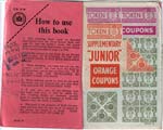 Coupons in a clothing ration book Coupons in a clothing ration book