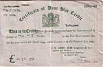 A savings certificate 1942/3 A savings certificate 1942/3