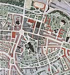 A map of Sharp's plan for Exeter A map of Sharp's plan for Exeter