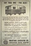 Maclaines Travel advert Advert for Martins Caravans.