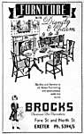 Brocks 1950's advert Brocks 1950's advert